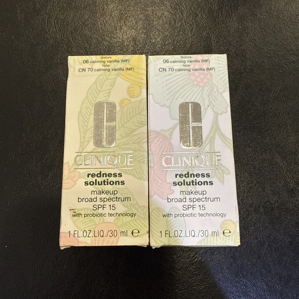 Clinique Redness Solutions Makeup SPF 15 Broad Spectrum Cn 70 Calming Vanilla *2